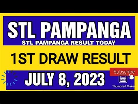 STL PAMPANGA RESULT TODAY 28 December 2023 1st .